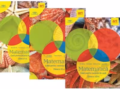 Set 3 caiete Matematica pentru vacanta de vara clasele 5, 6, 7