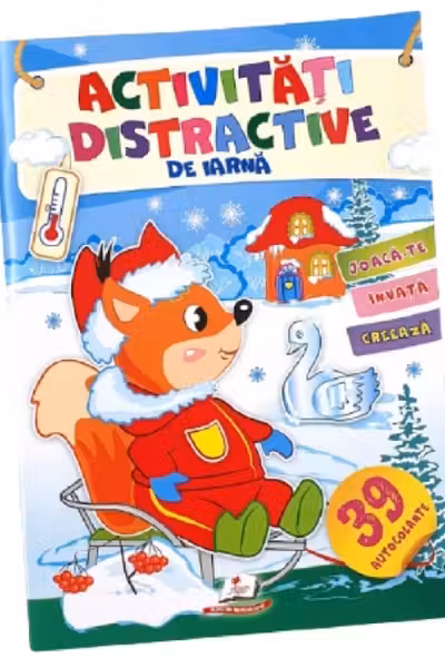 Activitati distractive de iarna. Veverita