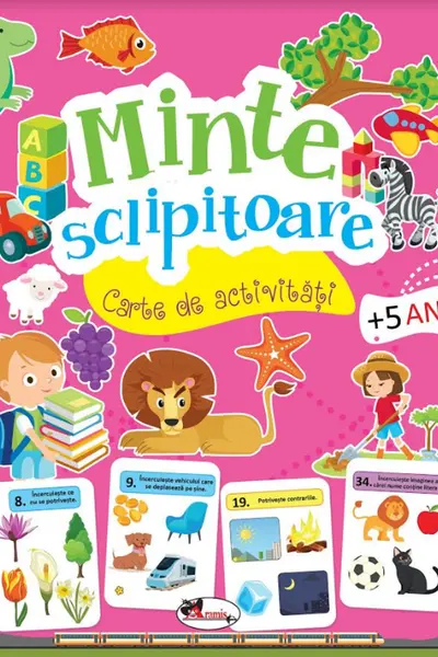 Minte sclipitoare. Carte de activitati +5 ani