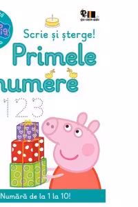 Peppa Pig: Exersează cu Peppa. Scrie și șterge! Primele numere