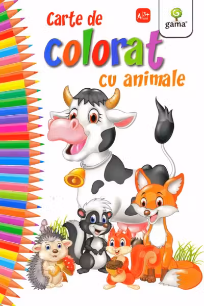 Carte de colorat cu animale