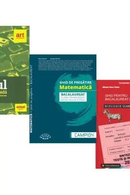 Pachet Bacalaureat 2026. Eseul. Varianta rapida de pregatire, Matematica filiera tehnologica: servicii, resurse si tehnic si Biologie clasele 9-10 - Liliana Paicu, Marius Burtea, Stelica Ene