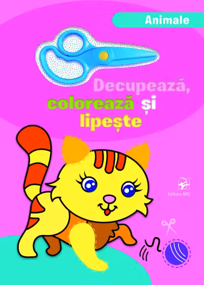 Animale Decupeaza coloreaza si lipeste