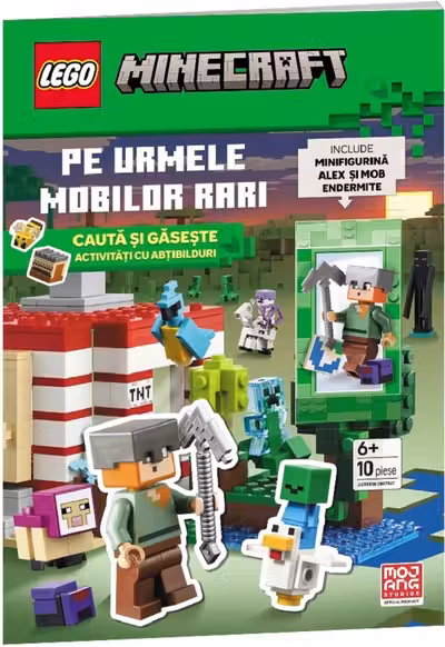 LEGO Minecraft: Pe urmele mobilor rari + Minifigurină LEGO