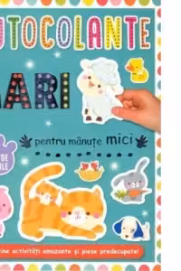 Autocolante mari pentru manute mici Pui de animale