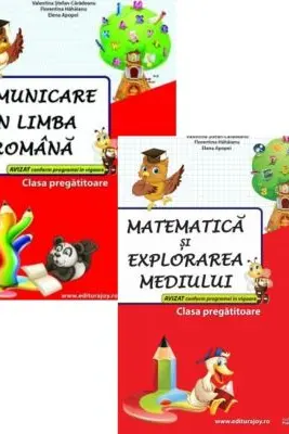 Pachet 2 caiete Clasa Pregatitoare: Comunicare in limba romana si Matematica