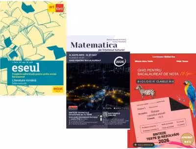 Pachet Bacalaureat 2026. Eseul. Pregatire individuala pentru proba scrisa, Matematica pe intelesul tuturor M-mate-info, M-stiintele naturii si Biologie clasele 9-10 - Liliana Paicu, Teohar Mihadas, Stelica Ene