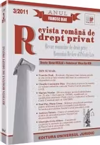 Revista romana de drept privat nr. 3/2011 - Anul Francisc Deak