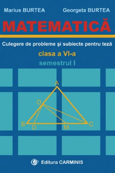 Matematică. Culegere de probleme și subiecte pentru teză - Clasa 6 - Semestrul 1