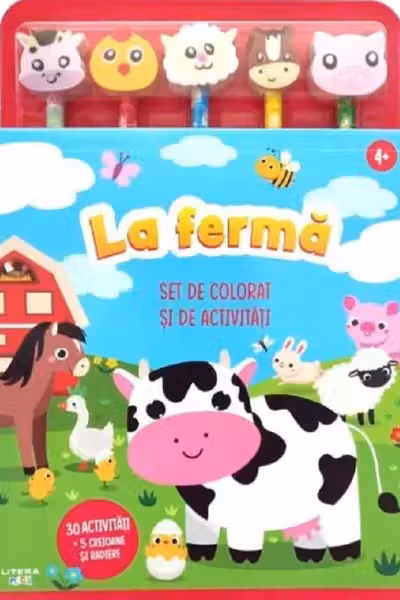 La fermă. Set de colorat și de activități