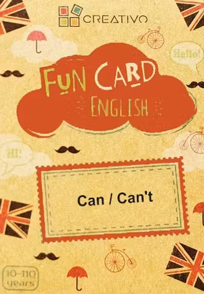 Fun Card English: Can / Can't