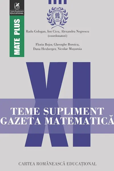Gazeta Matematică - Clasa 11 - Teme supliment