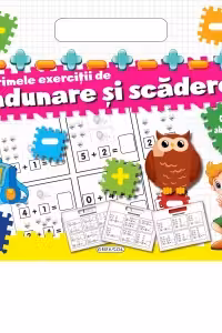 Bloc cu abtibilduri - Adunare si scadere