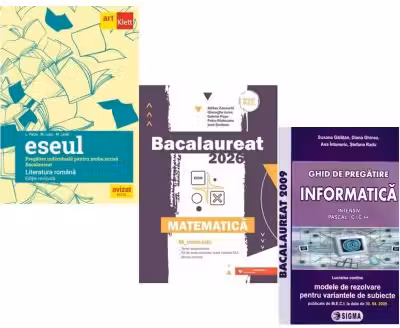 Pachet Bacalaureat 2026. Eseul. Pregatire individuala pentru proba scrisa, Matematica M_Mate-Info si Informatica. Clasele 11-12 intensiv Pascal C/C++ - Liliana Paicu, Gheorghe Iurea, Susana Galatean