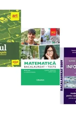 Pachet Bacalaureat 2026. Eseul. Varianta rapida de pregatire, Matematica M2 Stiinte ale naturii, Informatica clasele 11-12, intensiv Pascal C/C++ - Liliana Paicu, Claudia Temneanu, Susana Galatean
