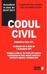 Codul civil - Republicat octombrie 2011
