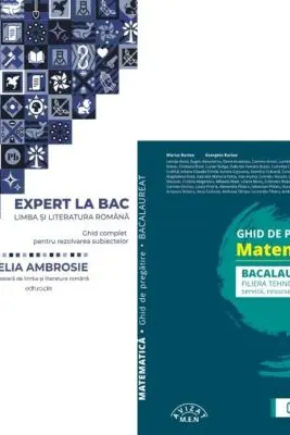 Pachet Bacalaureat 2026. Ghid complet pentru rezolvarea subiectelor Limba si literatura romana si Ghid de pregatire. Matematica. filiera tehnologica: servicii, resurse si tehnic - Delia Ambrosie, Marius Burtea