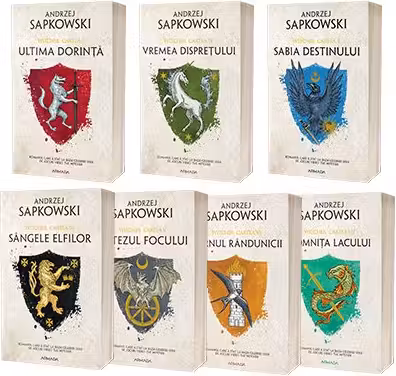 Serie compusa din 7 carti Witcher de autor Andrzej Sapkowski