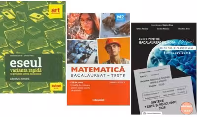 Pachet Bacalaureat 2026. Eseul. Varianta rapida de pregatire, Matematica M2 Tehnologic si Biologie clasele 11-12 - Liliana Paicu, Daniela Stoica, Stelica Ene