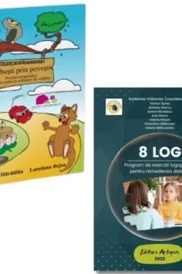 Pachet: Vorbesti prin povesti. Povesti terapeutice pentru copii cu tulburari de vorbire si 8 Log program de exercitii logopedice - Laura Hardalau, Ecaterina Vrasmas
