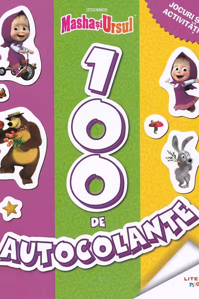 Masha si Ursul - 100 de autocolante. Jocuri si activitati