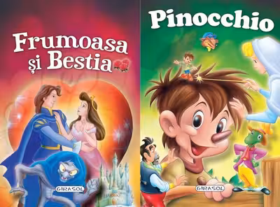 2 Povesti: Frumoasa si Bestia si Pinocchio