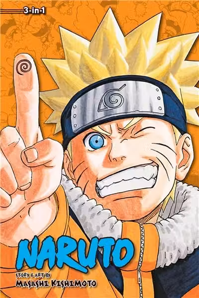 Naruto (3-in-1 Edition) Vol. 8 - Risking Everything