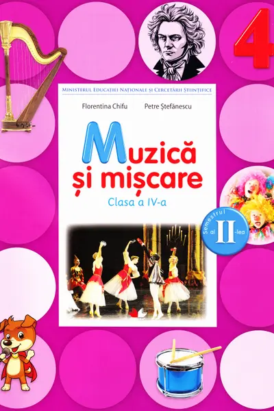 Muzica și mișcare Clasa 4 Caiet Sem.2 + CD