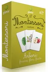 Carti de joc Montessori - Arbori: frunze, flori, fructe