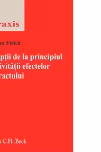 Exceptii de la principiul relativitatii efectelor contractului