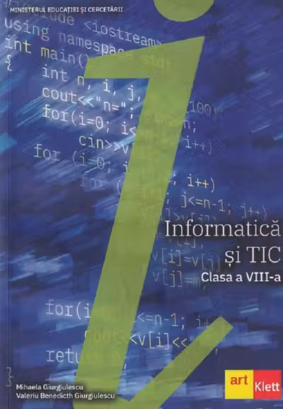 Informatică și TIC - Clasa a 8-a - Manual
