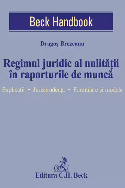 Regimul juridic al nulității în raporturile de muncă