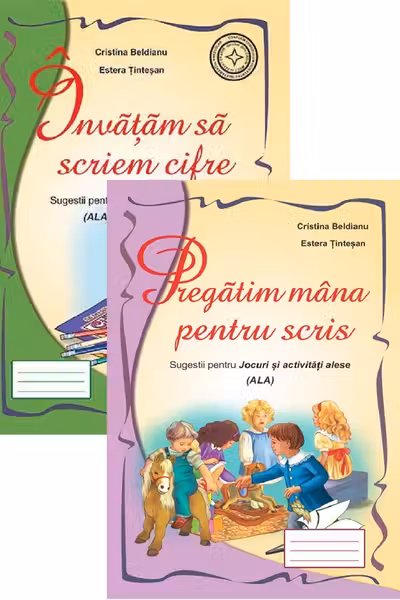 Pachet. Sugestii pentru jocuri și activități alese: Învățăm să scriem cifre + Pregătim mâna pentru scris