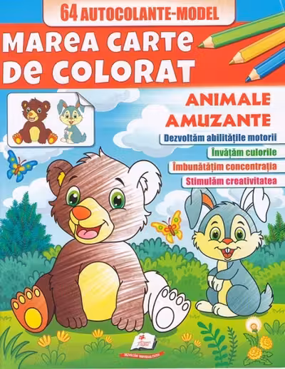 Marea cartea de colorat Animale amuzante