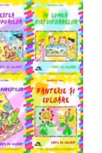 Set 4 carti de colorat in versuri