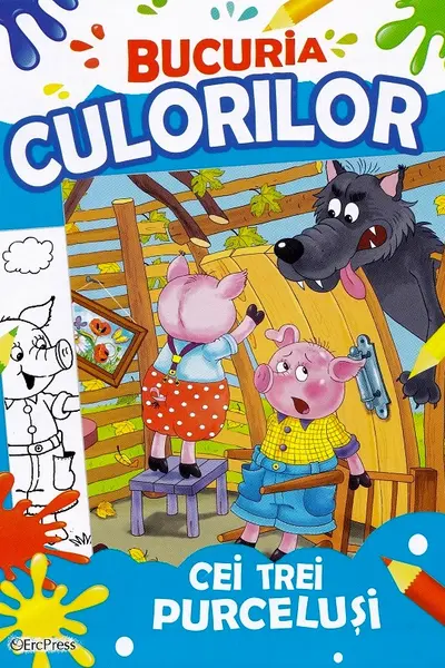 Bucuria culorilor. Cei trei purcelusi