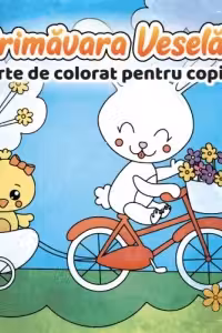 Primavara Vesela. Carte de colorat pentru copii