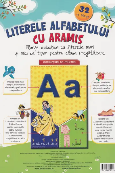Literele alfabetului cu Aramis - 32 de planse