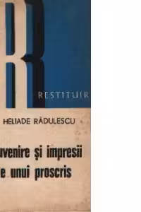 Suvenire si impresii ale unui proscris