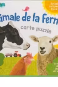 Animale de la ferma - carte puzzle