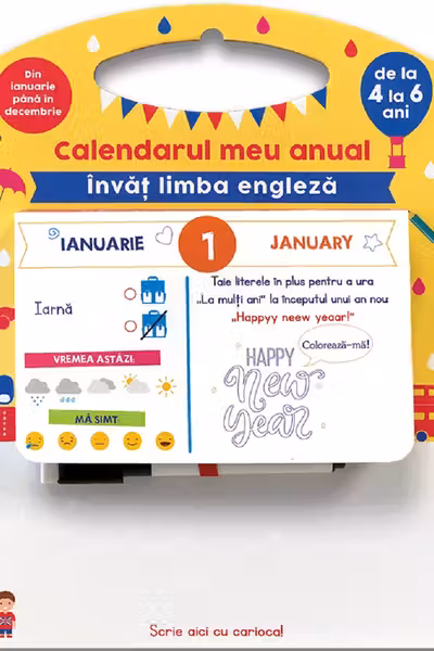 Calendarul meu anual. Învăț limba engleză