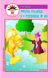 Povestea pescarului și a peștișorului de aur. Carte de colorat