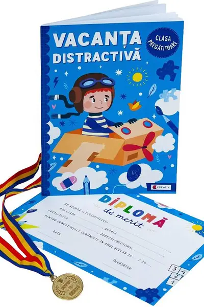 Pachet: Vacanța distractivă + Diplomă + Medalie - Clasa pregătitoare