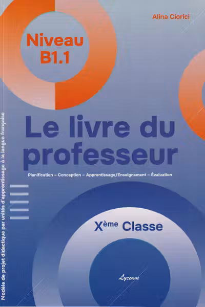 Le livre du professeur Xeme classe B 1.1