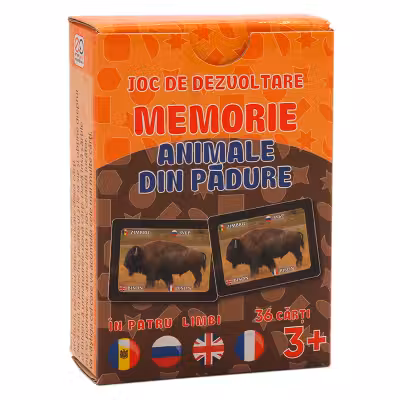 Joc de memorie. Animale de padure.