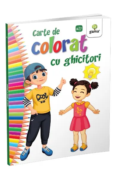 Carte de colorat cu ghicitori