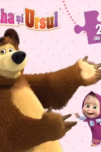 MASHA SI URSUL. CINE SUNT AZI? 3 seturi de piese de imbinat distractive