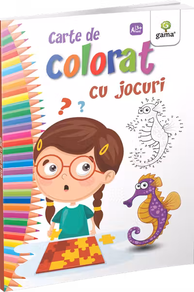 Carte de colorat cu jocuri
