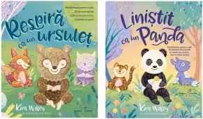 Pachet Mindfulness pentru copii (2 carti): 1. Respira ca un ursulet; 2. Linistit ca un Panda