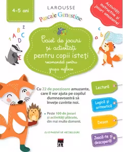 Caiet de jocuri si activitati pentru copii isteti (grupa mijlocie)
